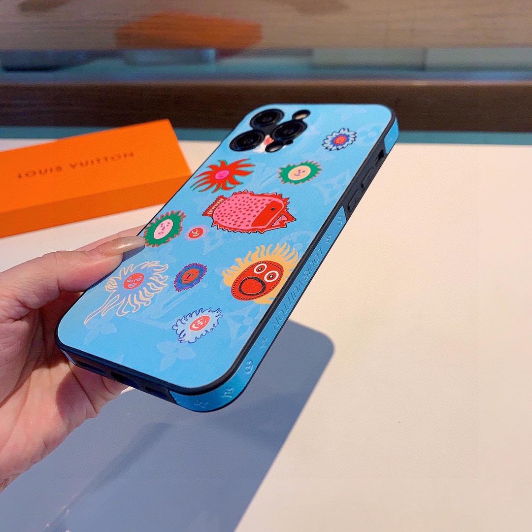 ルイヴィトン 携帯ケース プリント 2色 レディース