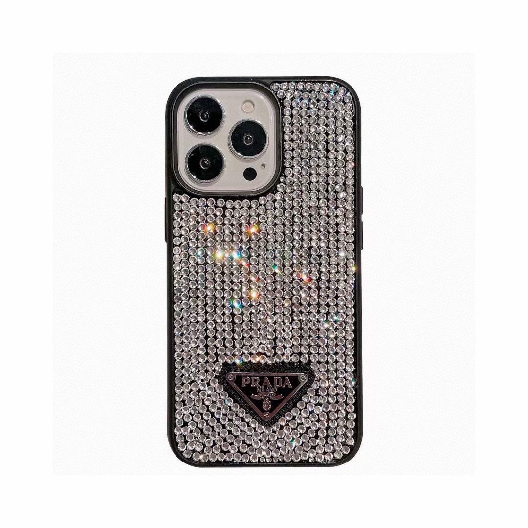 プラダ iPhoneケース 携帯ケース レディース ダイヤモンド付き