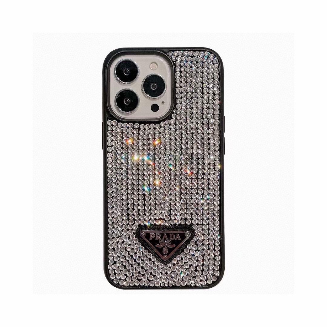 プラダ iPhoneケース 携帯ケース レディース ダイヤモンド付き