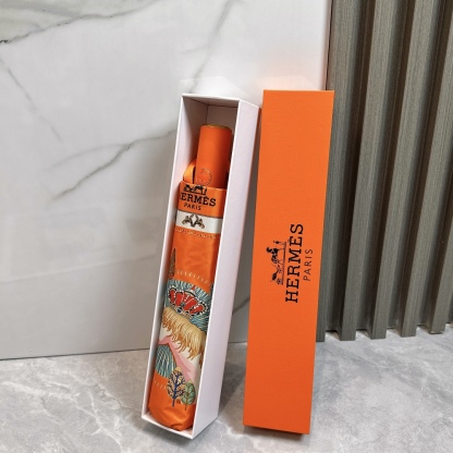 エルメス（HERMES）晴雨兼用 傘 日傘 自動折り たたみ傘 レディース メンズ