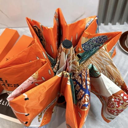 エルメス（HERMES）晴雨兼用 傘 日傘 自動折り たたみ傘 レディース メンズ