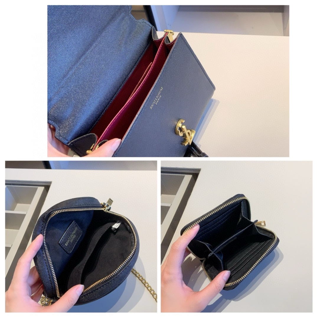 サンローラン ハンドバッグ＋ショルダーバッグ＋財布 お得セット 3点 ブラック レディース