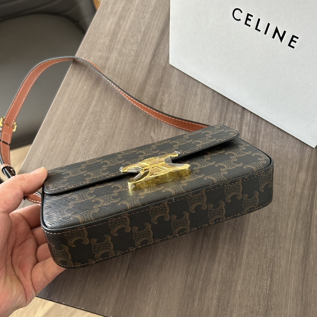 CELINE セリーヌ ショルダーバッグ クロード カーフスキン レディース