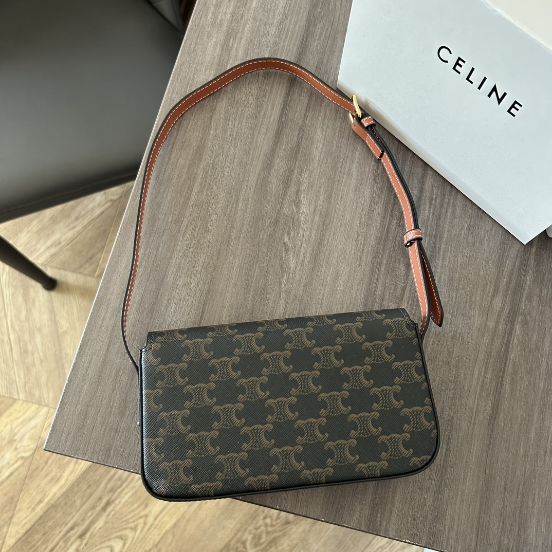CELINE セリーヌ ショルダーバッグ クロード カーフスキン レディース