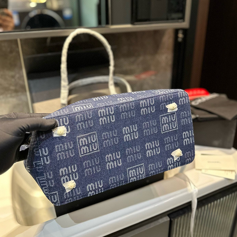 ミュウミュウ モノグラム ハンドバッグ トートバッグ レディース