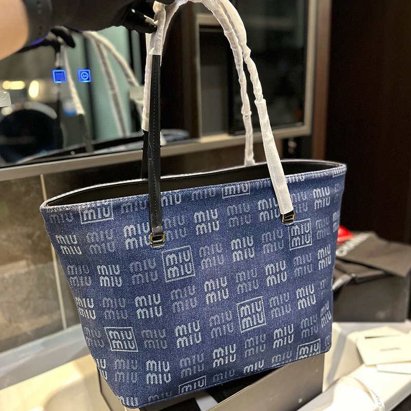 ミュウミュウ モノグラム ハンドバッグ トートバッグ レディース