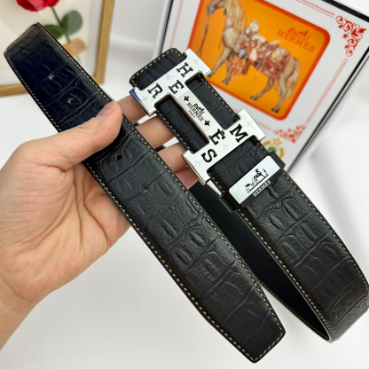 HERMES エルメス ベルト 牛革 38mm 穴あけ器を贈り 2色 牛革メンズ