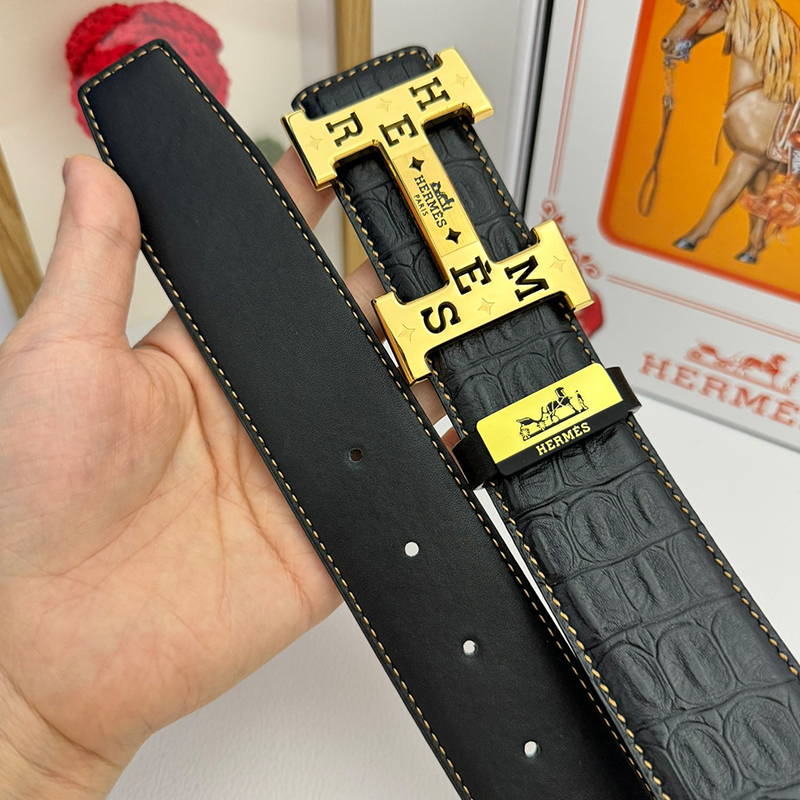 HERMES エルメス ベルト 牛革 38mm 穴あけ器を贈り 2色 牛革メンズ