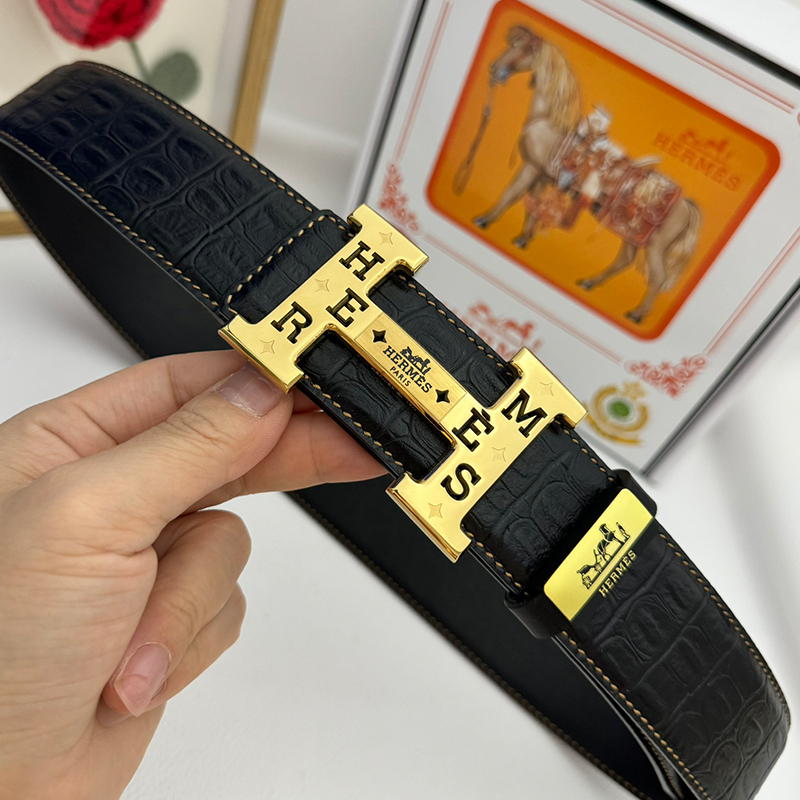 HERMES エルメス ベルト 牛革 38mm 穴あけ器を贈り 2色 牛革メンズ
