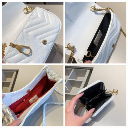 シャネル トートバッグ＋財布 グッチ ショルダーバッグ お得セット 3点 ホワイト レディース