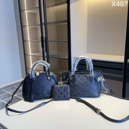 ルイヴィトン ハンドバッグ＋トートバッグ＋財布 お得セット 3点 ブラック レディース