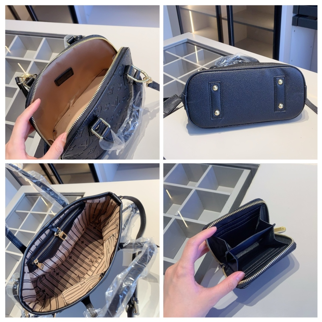 ルイヴィトン ハンドバッグ＋トートバッグ＋財布 お得セット 3点 ブラック レディース