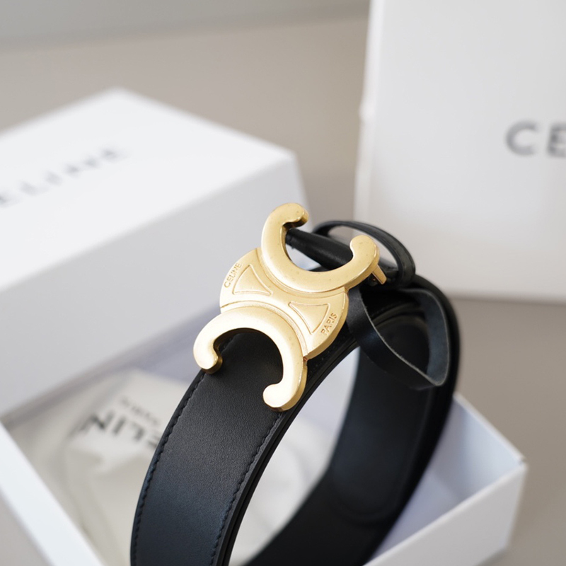 セリーヌ ベルト 牛革 ファッション ２色 メンズ