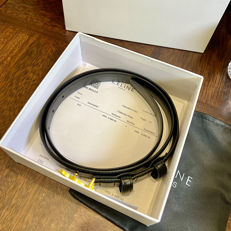 セリーヌ ベルト 牛革 ２色 メンズ