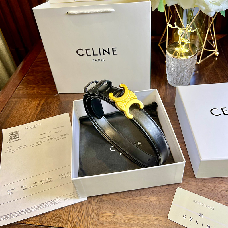 セリーヌ ベルト 牛革 ２色 メンズ