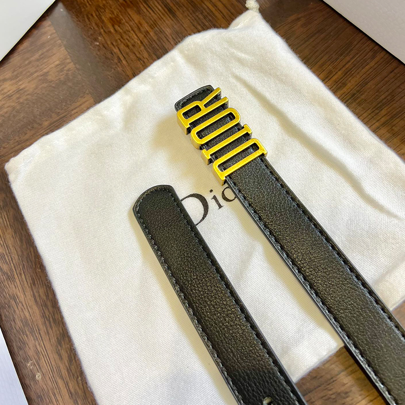 ディオール DIOR 幅2.5cm 牛革 ベルト メンズ