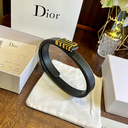 ディオール DIOR 幅2.5cm 牛革 ベルト メンズ
