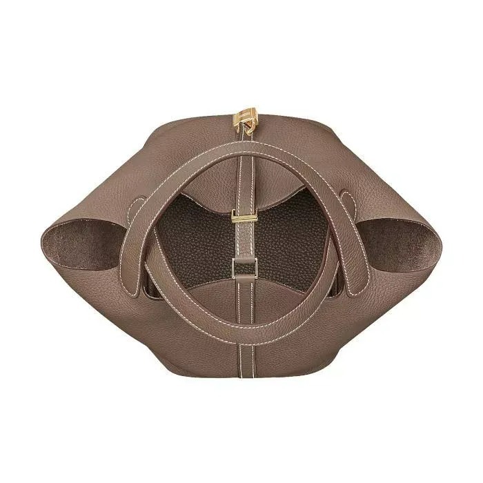 HERMES ピコタンロック22 MM エトゥープハンドバッグ レディース