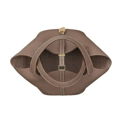 HERMES ピコタンロック22 MM エトゥープハンドバッグ レディース