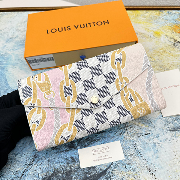 ルイ・ヴィトン 財布 長財布 ウォレット レディース ボタン付き