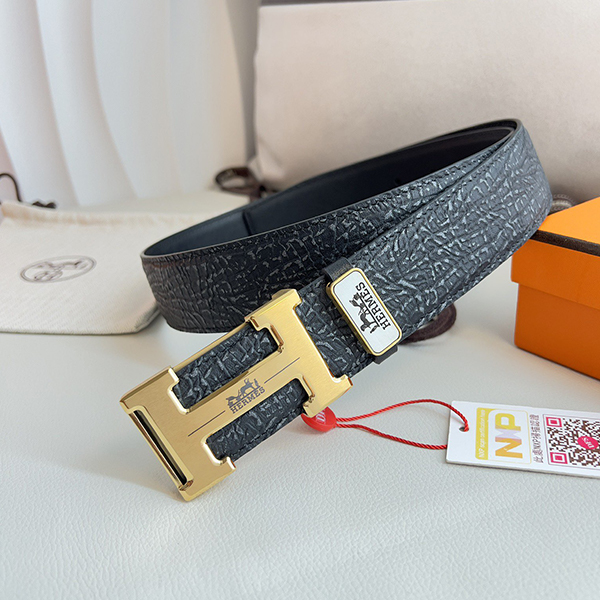 HERMES エルメス 牛革 ベルト 38MM 2色 穴あけ器を贈り メンズ