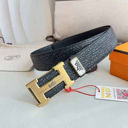 HERMES エルメス 牛革 ベルト 38MM 2色 穴あけ器を贈り メンズ