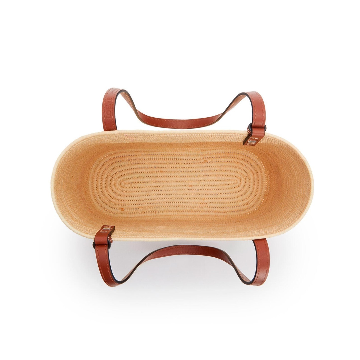 【LOEWE】ロエベ スクエア バスケットバッグ スモール /ラフィア&カーフ