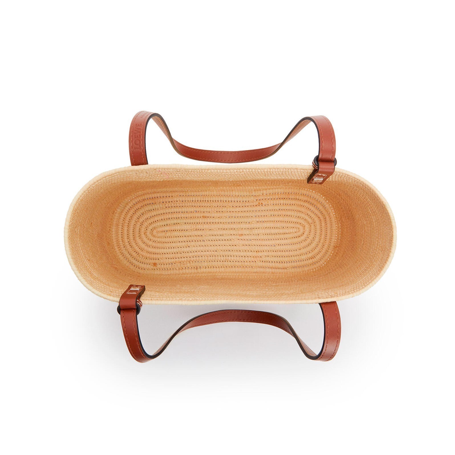 【LOEWE】ロエベ スクエア バスケットバッグ スモール /ラフィア&カーフ