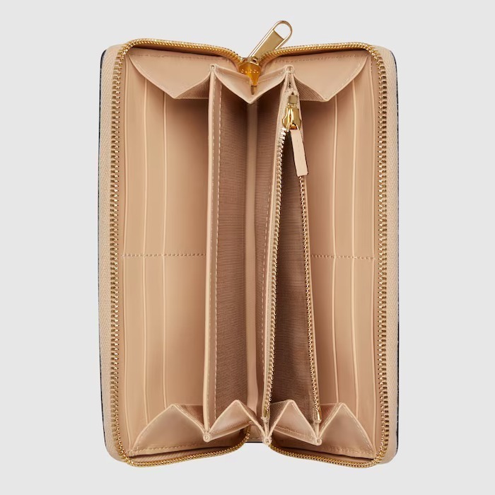 グッチ ホースビットプリント ジップウォレット 長財布 メンズ