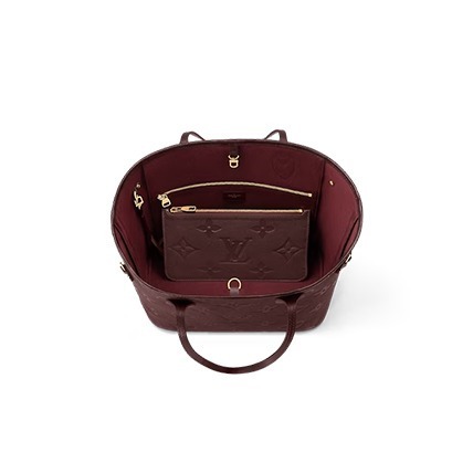 ルイヴィトン ネバーフルMMワインレッド トートバッグ レディース