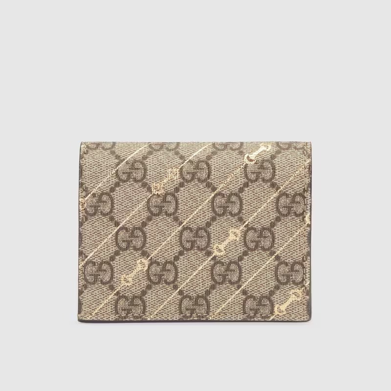 グッチ プリント カードケース ウォレット ミニ財布 メンズ