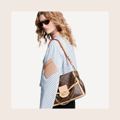 【日本未発売★大人気】Louis Vuitton ドーフィン ソフトGM M47149 上品なショルダーバッグ レディース