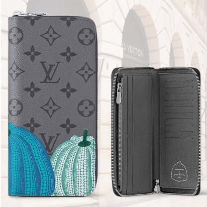 ルイヴィトン 【草間彌生コラボ】 ★LOUIS VUITTON★パンプキン長財布 メンズ