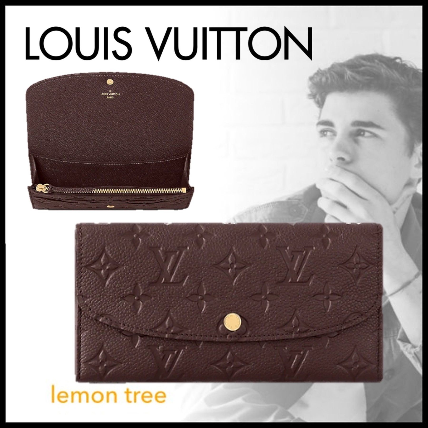 Louis Vuitton エミリーウォレット モノグラム 長財布 M82451 レディース