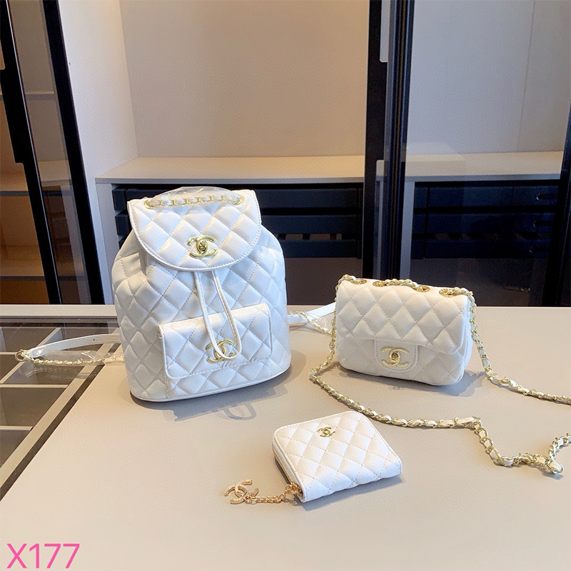 シャネル CHANEL リュックパック+ショルダーバッグ+財布 お得セット 3点 レディース