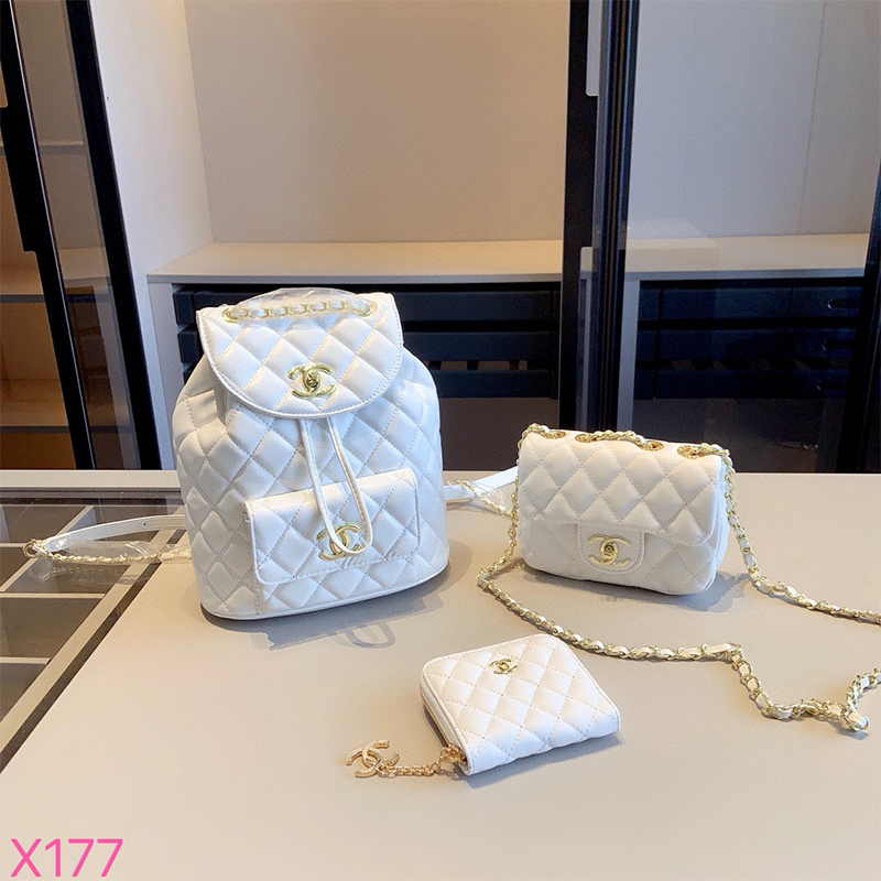 シャネル CHANEL リュックパック+ショルダーバッグ+財布 お得セット 3点 レディース