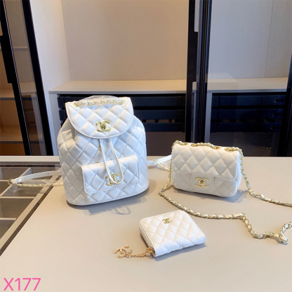 シャネル CHANEL リュックパック+ショルダーバッグ+財布 お得セット 3点 レディース