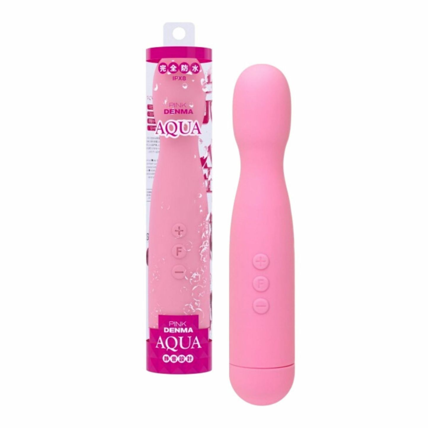 SSI Japan Pink Denma Aqua 防水AV按摩棒 粉紅色，12段強度，10種模式，全矽膠設計