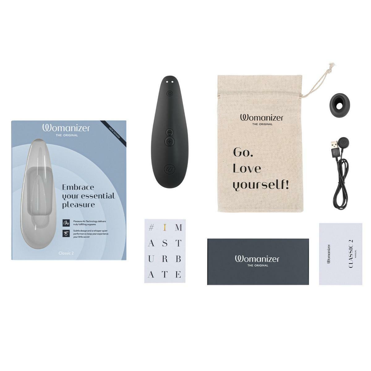 Womanizer Classic 2 陰蒂愉悅吸啜器 黑色 / 酒紅-SING DR