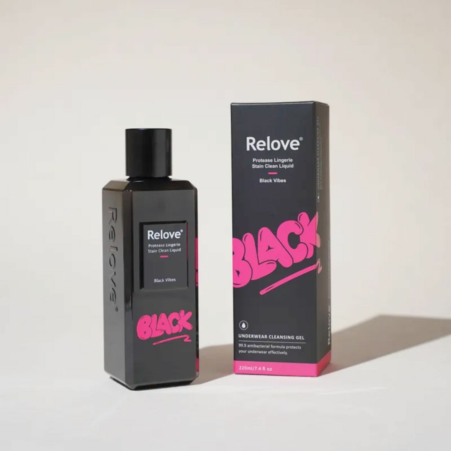 Relove 私密衣物蛋白酵素去漬抑菌手洗精 木質黑茶 (ALL BLACK 特別版) 220ml-SING DR