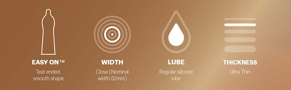 Durex 杜蕾斯 Invisible Close Fit 超薄緊貼裝 乳膠安全套 10片