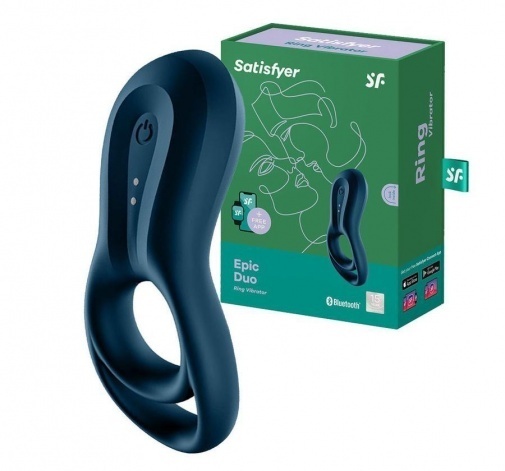 Satisfyer Epic Duo 震動持久環 藍色-SING DR