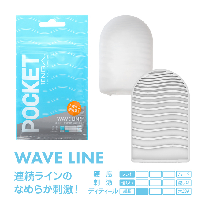 TENGA 飛機袋 - WAVE LINE-SING DR