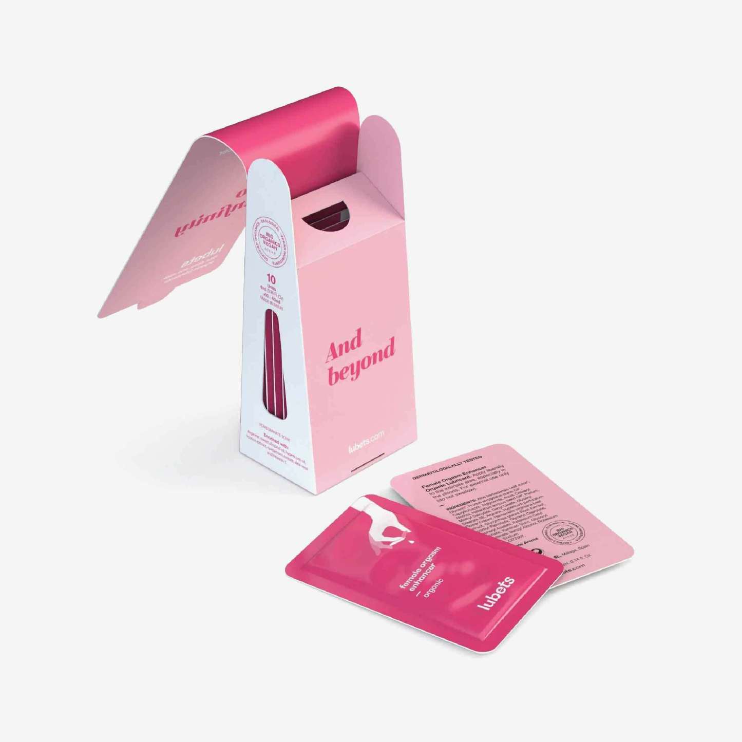 Lubets 女士高潮提升液，安全親膚，pH 值溫和，適合敏感肌膚，單片隨身設計，隨時隨地體驗強烈快感。