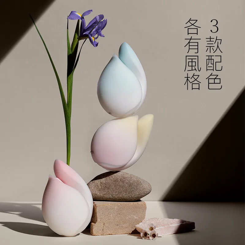 花下月 1+1 情趣組合 吸啜震動器 & G 點按摩棒 兩件組 (粉白/藍白/黃紫)-SING DR