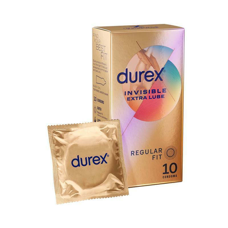 Durex 杜蕾斯 Invisible 超薄裝潤滑加量 10片裝 乳膠安全套-SING DR