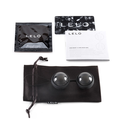 LELO Beads Noir 縮陰球，2 顆 37g 球體，矽膠束帶設計，幫助骨盆運動，增強親密快感與高潮持久度。