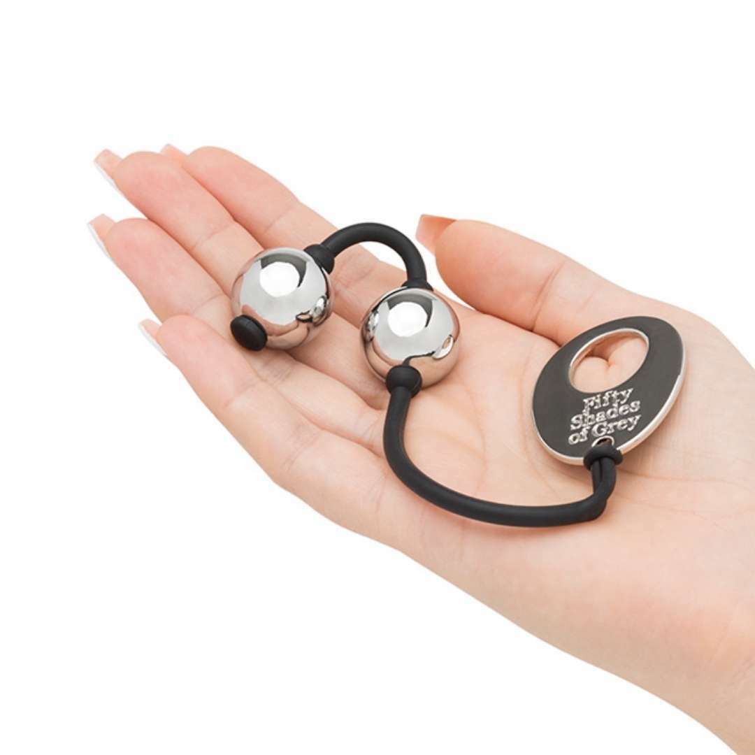 Fifty Shades of Grey 迷你銀色金屬縮陰球 85g-SING DR