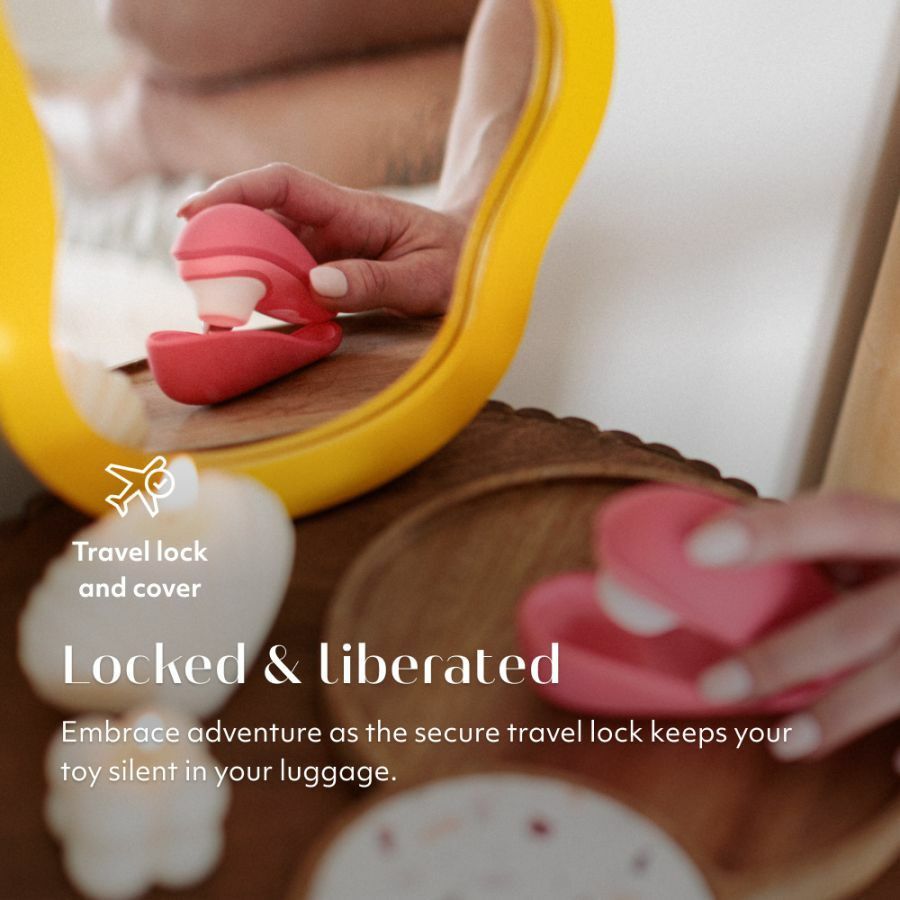 Womanizer Liberty 2 吸啜器，提供8段刺激強度，防水設計，搭配衛生旅行保護盒，隨時享受私密愉悅。