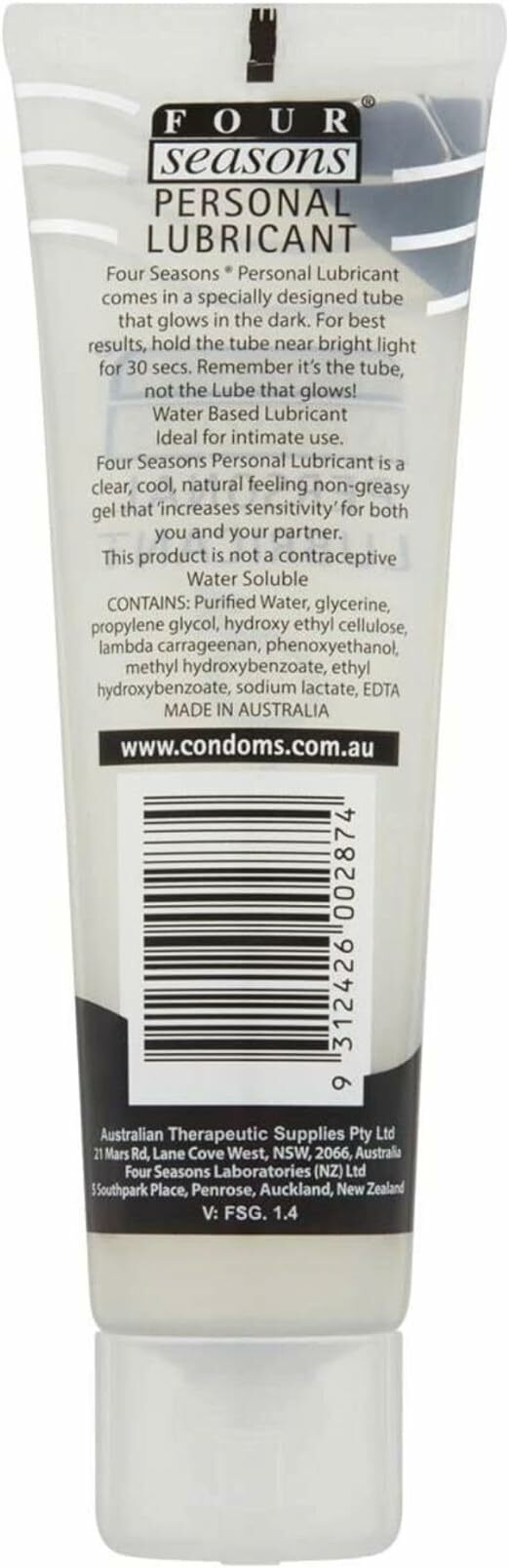 Four Seasons Glow N Dark 水性天然清爽潤滑液 100ml